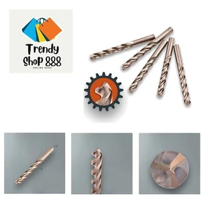 1/2" HSS Cobalt Drill Bits 5PCS with Three Flute for Hard Metal, Hardened Sta... - Picture 1 of 8