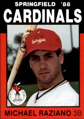 1988 Springfield Cardinals Best #16 Michael Raziano Kenner Louisiana LA Card - Image 1 of 2