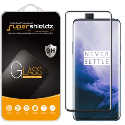 2X Supershieldz Full Cover 3D Tempered Glass Screen Protector for OnePlus 7 Pro - Image 1 of 4