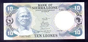 Sierra Leone 10 Leones 1980 P8a UNC - Picture 1 of 2