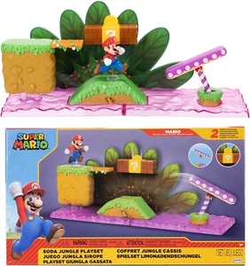 Nintendo Super Mario Soda Jungle Spielset 2,5" Mario Figur, 2 interaktive Teile - Bild 1 von 10