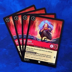 4x Sisu Daring Visitor PLAYSET Lorcana Ursula's Return Disney 123 Set 4 Ursulas - Picture 1 of 3