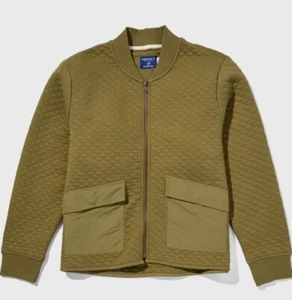 UNITED BY BLUE Quilted Bomber Jacket Sz Med. Rosemary #3616 007 List $79.99 - Picture 1 of 7