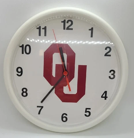 Oklahoma Sooners College OU Clock AA Battery Cover