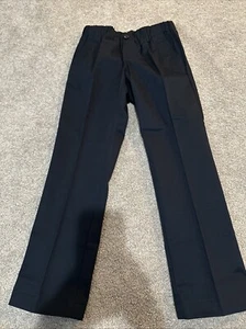 Lands End Girls Uniform Elastic Waist Chino Pant Navy 8 - Picture 1 of 4