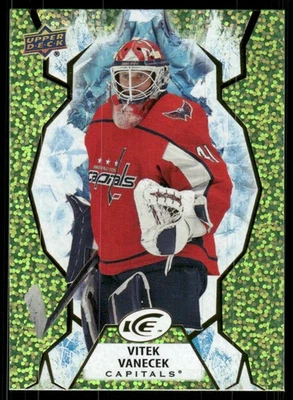 2021-22 Upper Deck Ice #79 Vitek Vanecek Green - Image 1 of 2