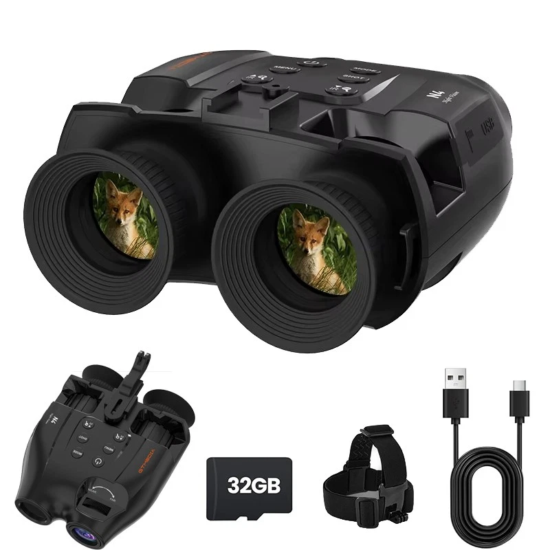 New 3D Night Vision Goggles Infrared Digital Binoculars for Hunting Head Mounted - Image 1 of 4