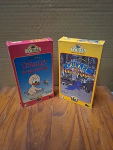 Tv Teddy Vhs Videos Stanley The Ugly Duckling And Cricket In Time Square - Picture 1 of 4