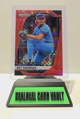 2025 Panini Prizm Bret Saberhagen Red Power Prizm 83/99 ~ KC Royals (#124) - Image 1 of 2