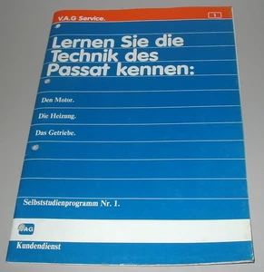 SSP 1 VW Passat Typ 32 B1 Motor Heizung Getriebe Buch Stand April 1973 - Imagen 1 de 6