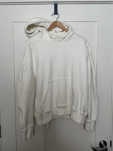 SMFK Sweatshirt Hoodie Adult Unisex Sz 1 White Pullover Oversized Cotton Heavy - Picture 1 of 13
