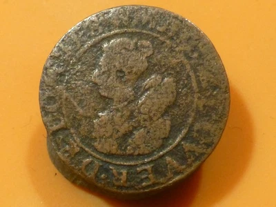 FEODALE - MARIE DE MONTPENSIER - DOUBLE TOURNOIS - 1628 - RARE & QUALITE TB ! - Photo 1/2