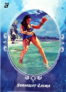 Street Fighter Series 1 Swimsuit Laura SW3 Holo Insert 2023 Cardsmiths - Picture 1 of 5