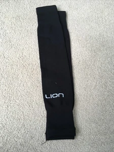 Lion Football Sock Sleeves One Size Black - Picture 1 of 5