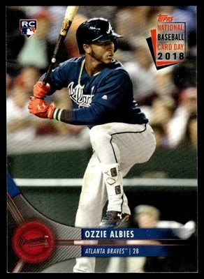 2018 Topps National Baseball Card Day Ozzie Albies Atlanta Braves #17 - Image 1 of 2