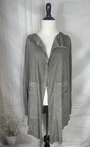 Neu Pete & Greta by Johnny Was Langarmbluse mit Knopfleiste Gr. XS grau - Bild 1 von 8