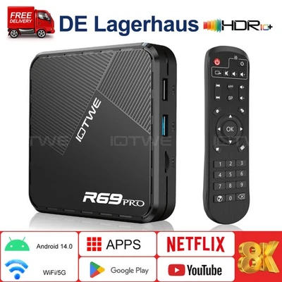 Android 14 Smart TV BOX WIFI6 128 GB 32GB 64GB Netzwerk Media Player Octa Core - Bild 1 von 4
