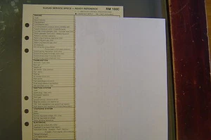 Especificaciones de servicio Suzuki RM100C RM-100C - Imagen 1 de 2