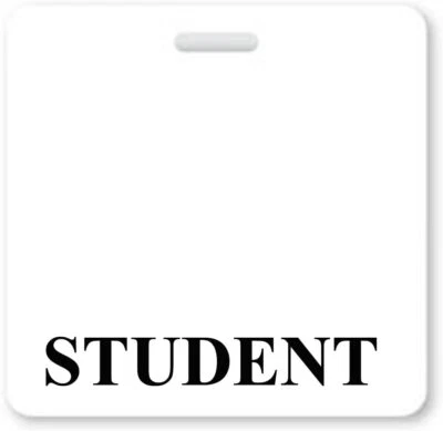 Compañero insignia de estudiante - horizontal - compañero de tarjeta de identificación de alta resistencia para estudiantes Foto 1 de 2