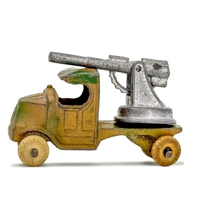 De colección Tootsietoy Pistola Antiaérea Mack Camión Diecast Dimestore Hombre Cueva Gift ¡GUAU! Foto 1 de 4