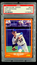 1988 Score Traded Glossy #67T Ray Hayward Texas Rangers PSA 10 Gem Mint POP 2