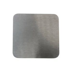 Teller Edelstahl Matt 12x12cm Kerzenhalter Kerzenteller Untersetzer Tischdeko - Bild 1 von 1