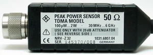 R&S Rohde & Schwarz NRV-Z32 PEAK power sensor -10 +33dBm 30 MHz 6 GHz URV35 NRV - Picture 1 of 5