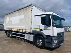 MERCEDES ACTROS 2530 26 TONNE CURTAINSIDER 2017 - GX67 DXR - Picture 1 of 20