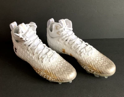 Under Armour Spotlight Clone Womens 3026343-001 White Football Cleats Size 9.5 - Image 1 of 4