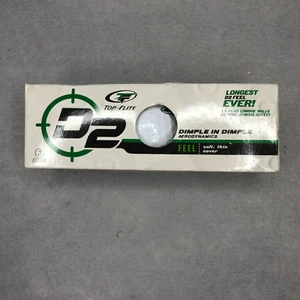 Nuevo juego de 3 pelotas de golf Top Flite D2 hoyuelo en hoyuelo aerodinámico - Imagen 1 de 4