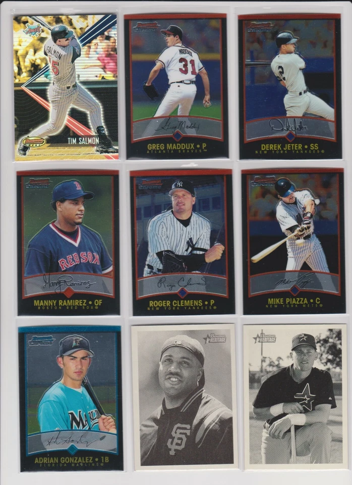 2001 Bowman Baseball you pick NM base stars RC rookie Best Chrome Heritage HOFer - Image 1 of 1