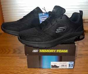 Skechers Wave-Flex Air Athletic Sneakers, Black, Men’s Size 9.5, 255002S - Picture 1 of 5