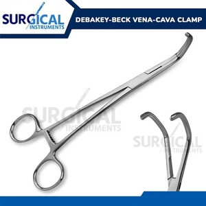 Morsetto vena cava atraumatico DeBakey-Beck 9,5" pinze cardiovascolari grado tedesco - Foto 1 di 7