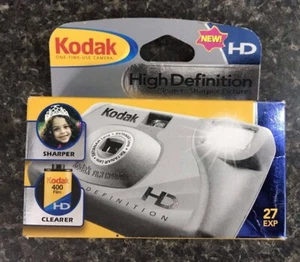 Cámara de un solo uso Kodak de alta definición 27 exposiciones 400 película de lote antiguo - Imagen 1 de 6