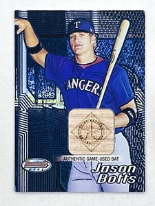 Jason Botts 2002 Bowman's Best Bat Blue #131 MLB Rangers Relic Trading Card
