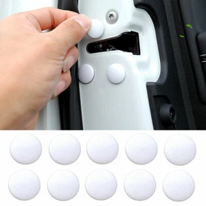 12 Pcs Car Interior Door Locks Screw Protector Cover Cap Trim Accessories White - Picture 1 of 12