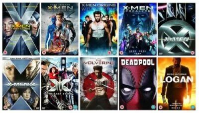 X-Men Complete Collection 1 - 9 + Deadpool 1 (DVD x 10) - Image 1 of 4