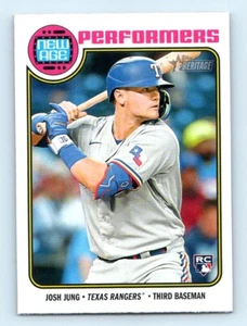 2023 Topps Heritage New Age Performers Josh Jung Texas Rangers #NA-17 - Bild 1 von 2