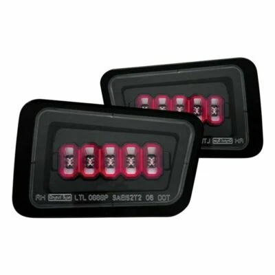 New Black LED Rear Bumper Tail Light Set For 2005-2009 H2 Hummer 15100038 - Image 1 of 2