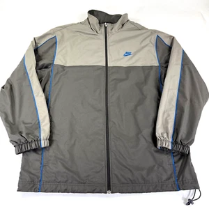 Vintage Nike Track Jacket Mens XL Windbreaker 90s Check Spellout  Swoosh Y2K - Picture 1 of 14