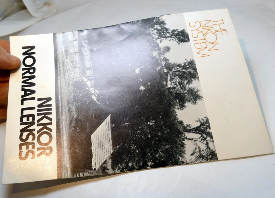 Nikon F Photomic "Normal Lenses" Brochure F 1971 50mm f1.4 45mm f2.8 f1.2 Nikkor - Image 1 of 4
