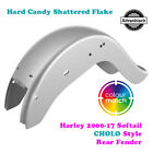 Hard Candy Shattered Extended Cholo Rear Fender fit 00-17 Harley Softail Deluxe