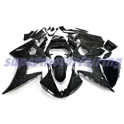 Forged Carbon Fiber Fairing Kit For Yamaha YZF R6 2003-2004 /R6S 2006-2009 Black - Image 1 of 4