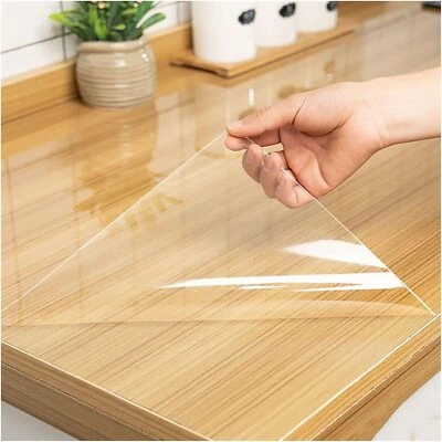 Tischfolie Tischdecke Schutzfolie Tischschutz Folie transparent 2mm Glasklar  - Bild 1 von 4