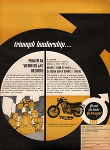 1967 Triumph Tiger Sports 500 Motorcycle "Proven by Victories" Original Ad  - Picture 1 of 1