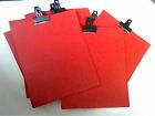 12 x CLIPBOARDS RED PVC 13"x10"-A4 HARDBOARD OFFICE/STORES/COLLEGE VARIOUS USES