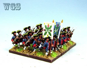 Infantería Ogilvy francesa pintada 15 mm Guerra de los Siete Años WGS Fa27 - Imagen 1 de 5