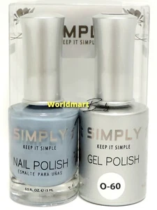 Simply Gel Color Nail Polish Soak Off 0.5fl.oz UV/LED Gel Nail Color Duo O-60 - Picture 1 of 1