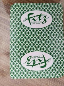 VINTAGE LAS VEGAS - SINGLE JOKER PLAYING CARD - AT THE FRITZ - Picture 1 of 2