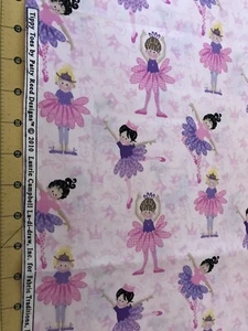 2010 Tippy Toes Fabric Traditions 35" X 44" 100% cotton fabric #1688 - Picture 1 of 1